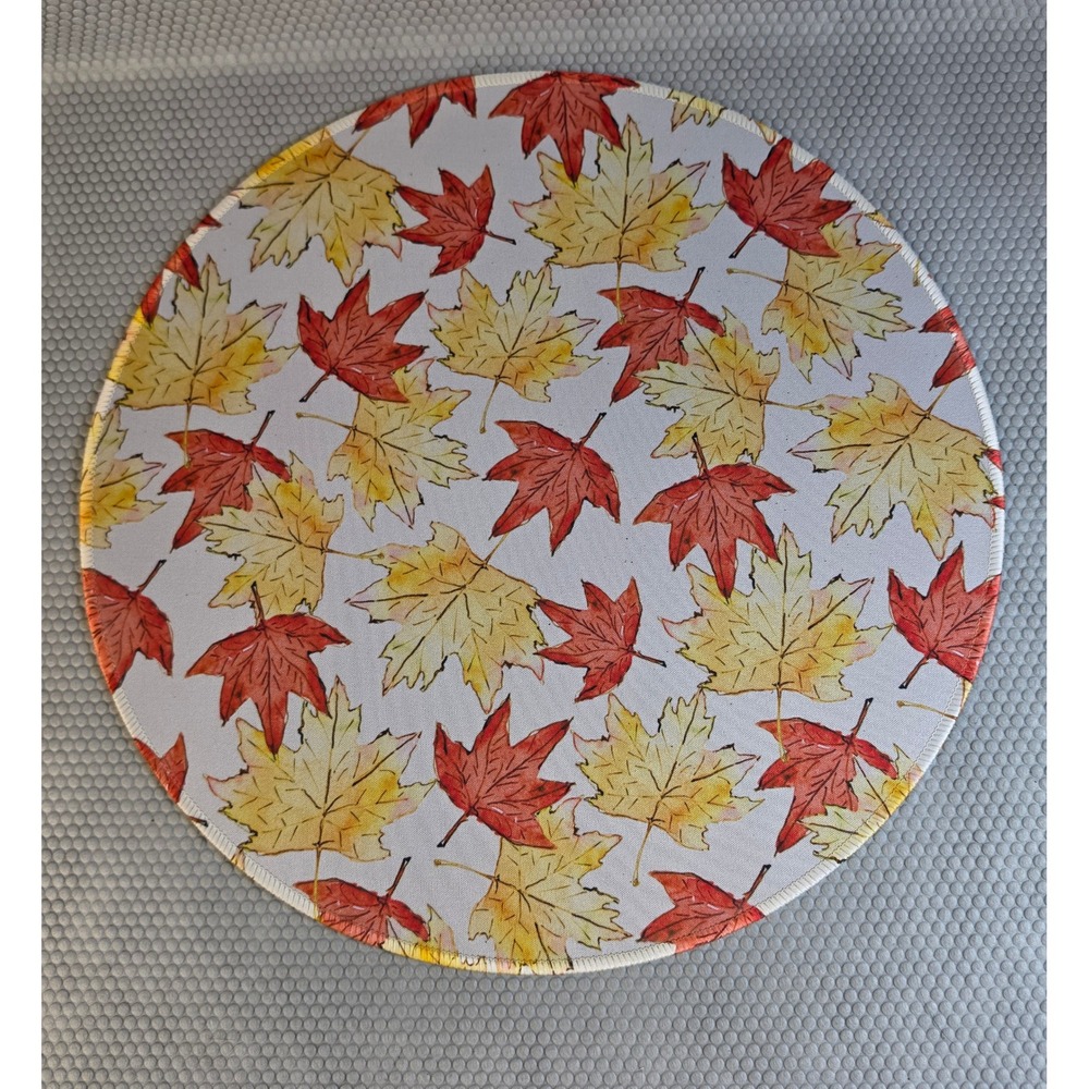 Set of 6 Fall Harvest Round Placemats Pumpkins Gnomes Autumn Table Decor - Picture 3 of 7